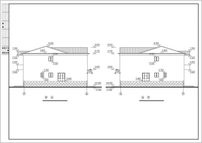 某地小型二层别墅建筑施工图（含设计说明）_图1