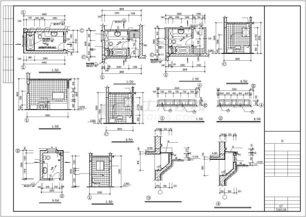 某地独立小型别墅建筑施工图-图二