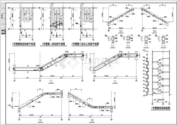 某地区学校公寓砌体建筑设计结构图-图一