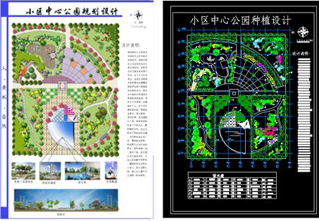 某小区中心公园规划设计套图-图一