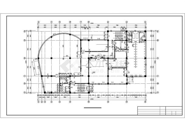 某地详细四层别墅建筑结构施工图-图二