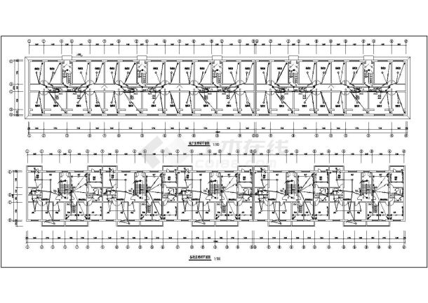 某城市地区标准住宅电气施工方案图-图一