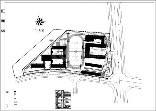 金峰初级中学迁建工程00总图管线-图二