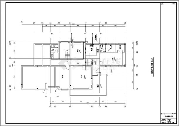  某地区双拼叠加别墅水电设计CAD图-图二