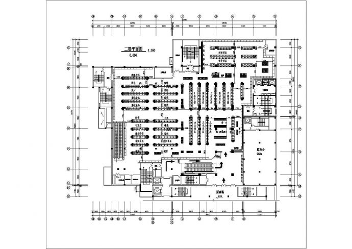 某小型超市设计施工CAD平面图纸_图1