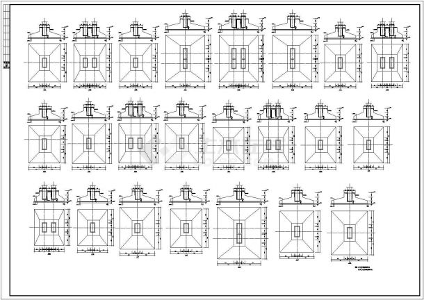 江苏某30m跨大型自行车厂房钢结构图-图二