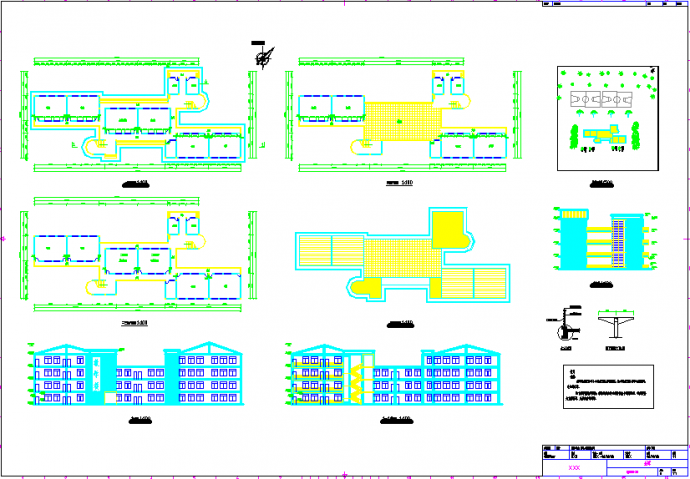 一套完整中学教学楼设计_图1