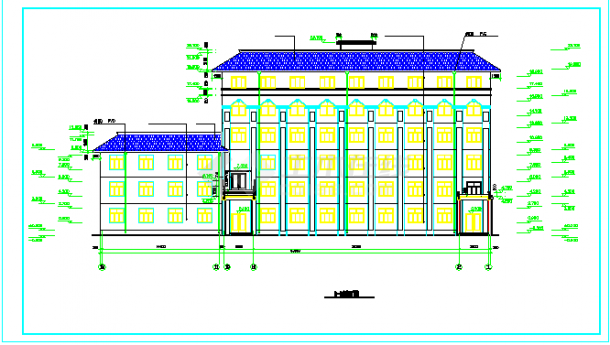 学校综合楼建筑施工图纸（共19张）-图二