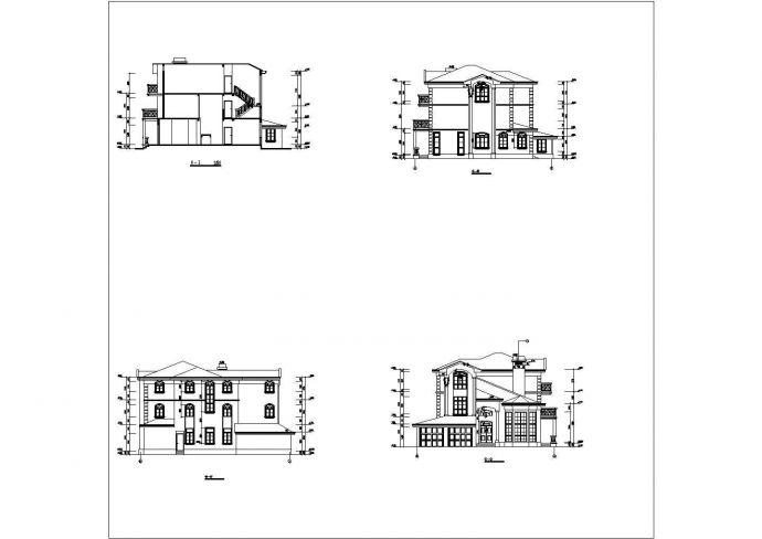 最新整理的别墅建筑设计方案图_图1