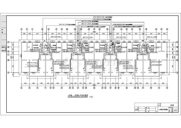 复式住宅楼全套电气设计施工CAD图-图二