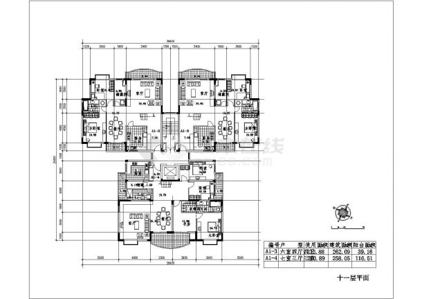 非常详细的小高层住宅建筑方案图-图一