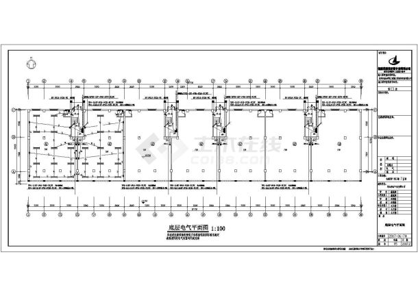 高层住宅楼电气cad施工平面图纸全套-图一