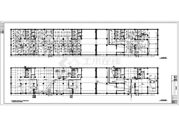 高层住宅楼全套电气设计CAD图方案-图二