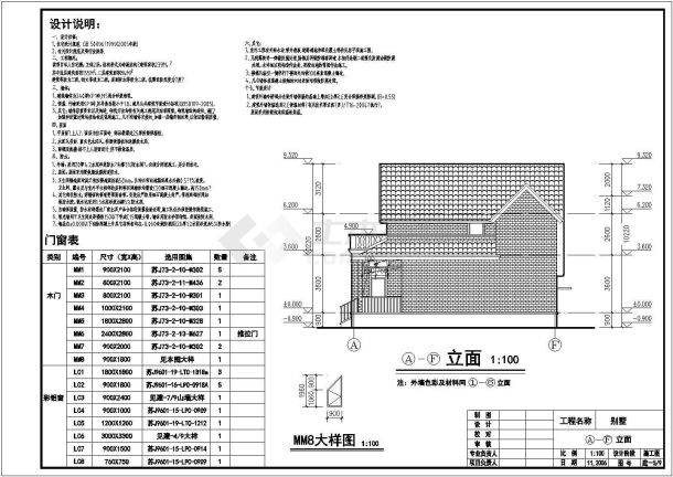 江南小镇私人别墅建筑结构设计施工图-图二