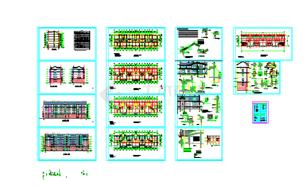 某小区多层住宅建筑cad套图-图二