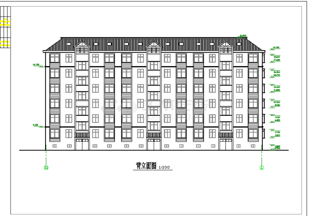 六层住宅楼平面图图片