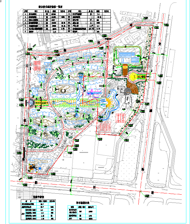 小区园林景观建筑cad规划及效果图_图1