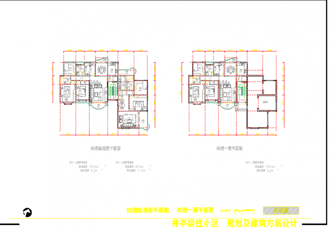 一套多层住宅规划及方案设计cad图纸_图1