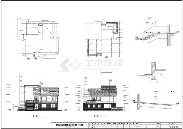 精美荷兰式别墅建筑施工图-图一