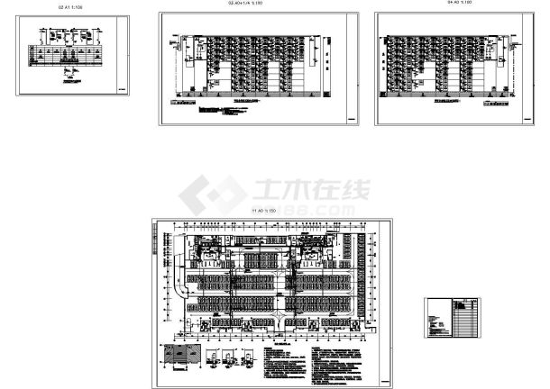 [湖北]专用配电室电气施工cad图-图一