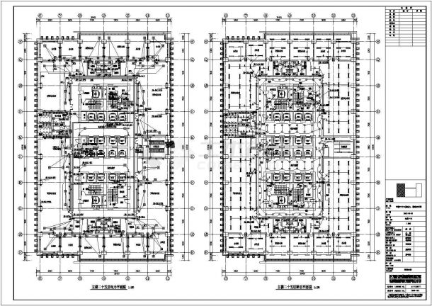 [海南]23万平大型超高层甲级办公商业强电、消防图纸（含变电所）-图一