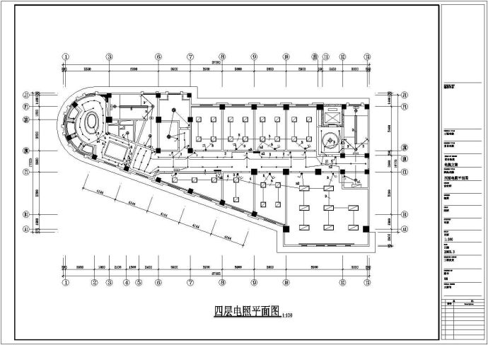 某接待站强电全套具体电气设计施工CAD图_图1