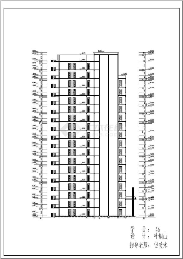 某地高层住宅建筑方案设计图-图二