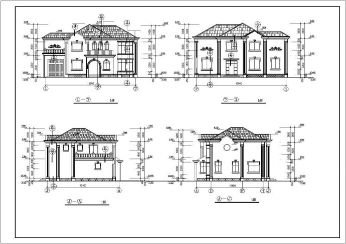 简单常用的别墅方案设计图_图1