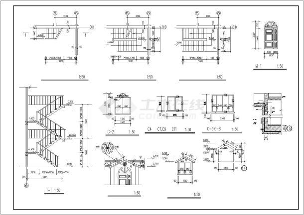 精美小型的别墅建筑设计图-图一