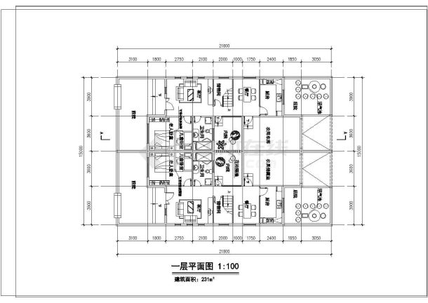 某地新农村小康房建筑设计方案图（含设计说明）-图二