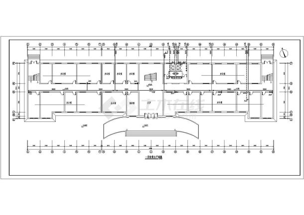 某地五层办公楼建筑给排水设计施工图-图一