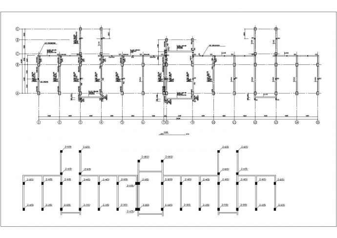 某地二层框架结构厂房结构设计图（全套）_图1
