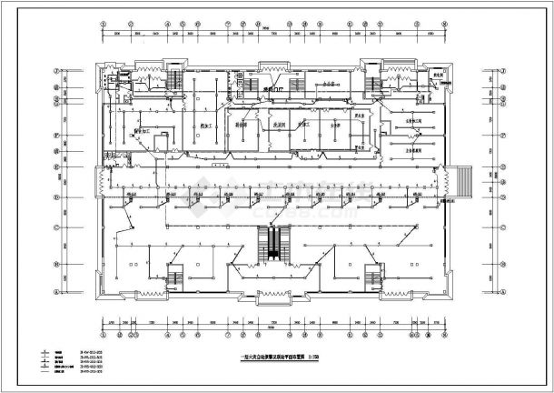 某地区公寓综合楼电气消防设计CAD图-图二