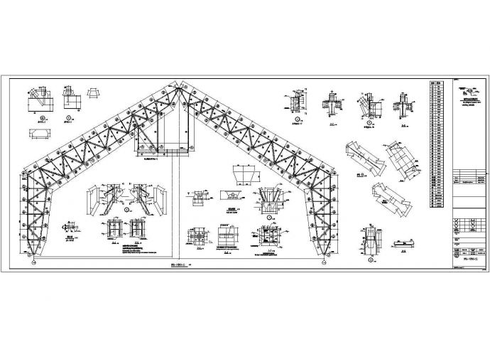 35m结构式门式钢结构工程CAD设计图_图1