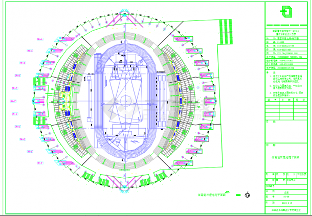 某大型体育会展中心装饰设计工程CAD图-图一