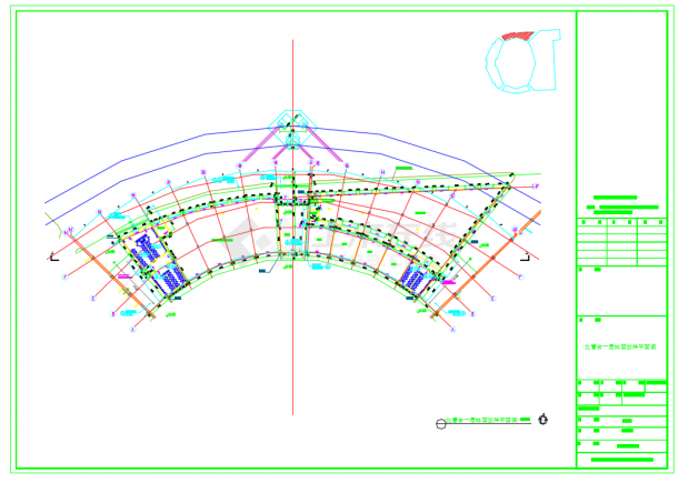 某大型体育会展中心装饰设计工程CAD图-图二