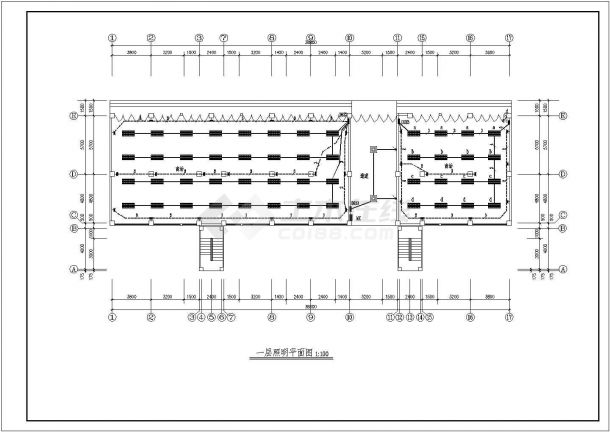 某地区住宅楼电气设计及CAD施工图-图一