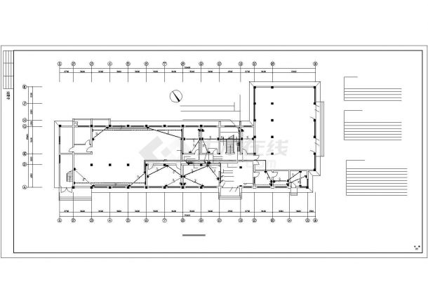 一套办公楼电气施工图纸设计CAD详情图-图二