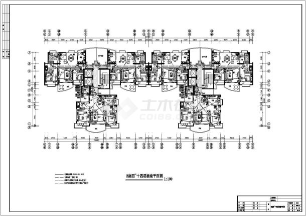 高层商住楼全套具体电气设计施工CAD图-图二