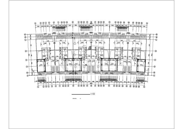 某地大型联排别墅方案设计图-图二