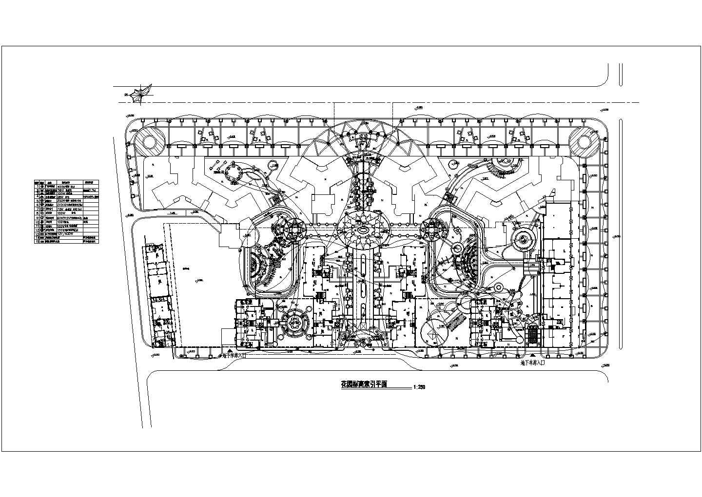 某地花园酒店水电电气CAD设计施工图