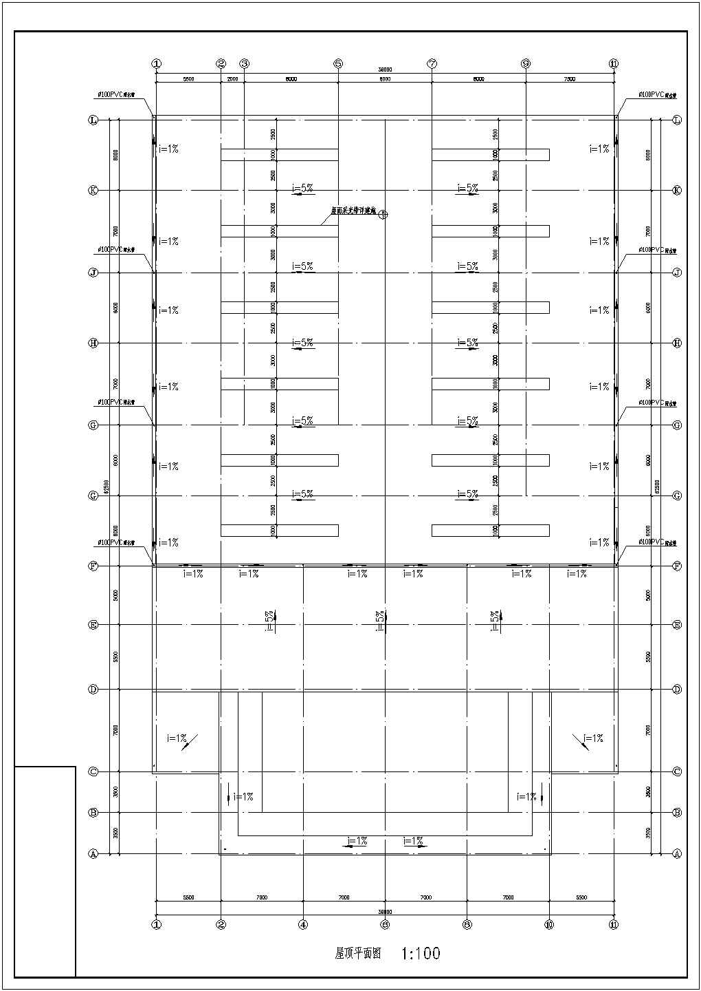北京奔驰汽车销售中心建筑施工CAD设计图纸