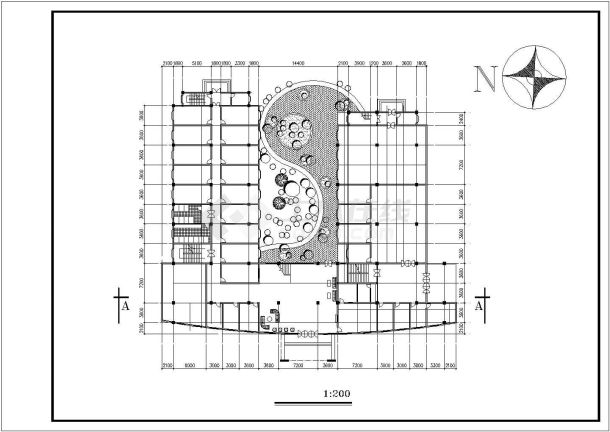 某地公安局办公楼及附属宾馆建筑设计图-图二