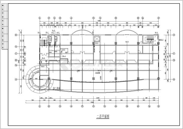 宝马汽展中心建筑施工CAD设计图纸方案-图一