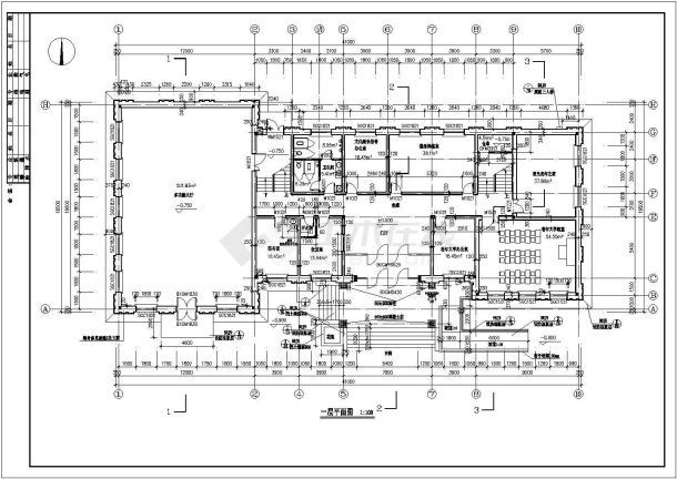 某地简单的综合办公楼建筑设计图-图二