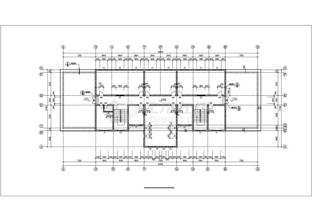 某地大型三层办公楼建筑方案图-图一