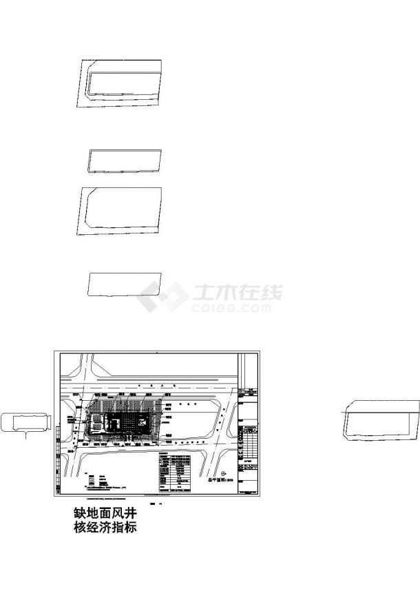 河南省旅游服务中心建筑施工设计cad全套图纸含设计说明-图二