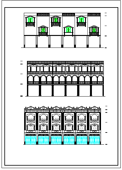 私人房建筑规划设计立面图_图1