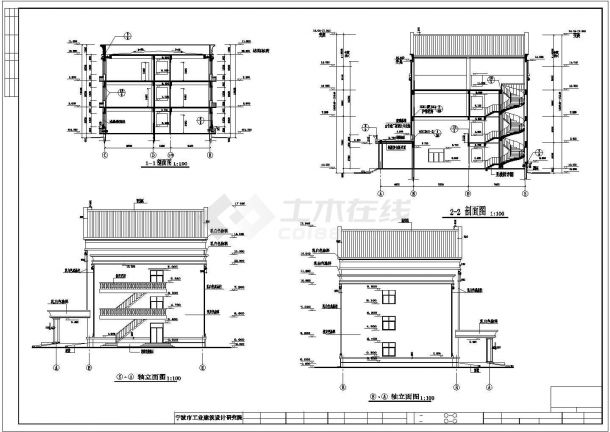 某地欧式办公楼建筑设计图-图一