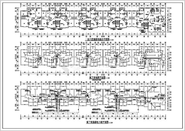 某地区6层砖混结构住宅电气设计施工图-图二